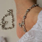 925 Sterling Silver Tribal Shell Textured Balls Handcrafted Anklet