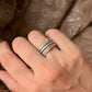 925 Sterling Silver Bohemian Hill Tribe Spiral Handcrafted Adjustable Ring