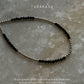 Black Spinel & Silver Balls Handcrafted Stackable Sterling Silver 925 Bracelet