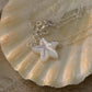 925 Sterling Silver Mother of Pearl Starfish Handcrafted Necklace