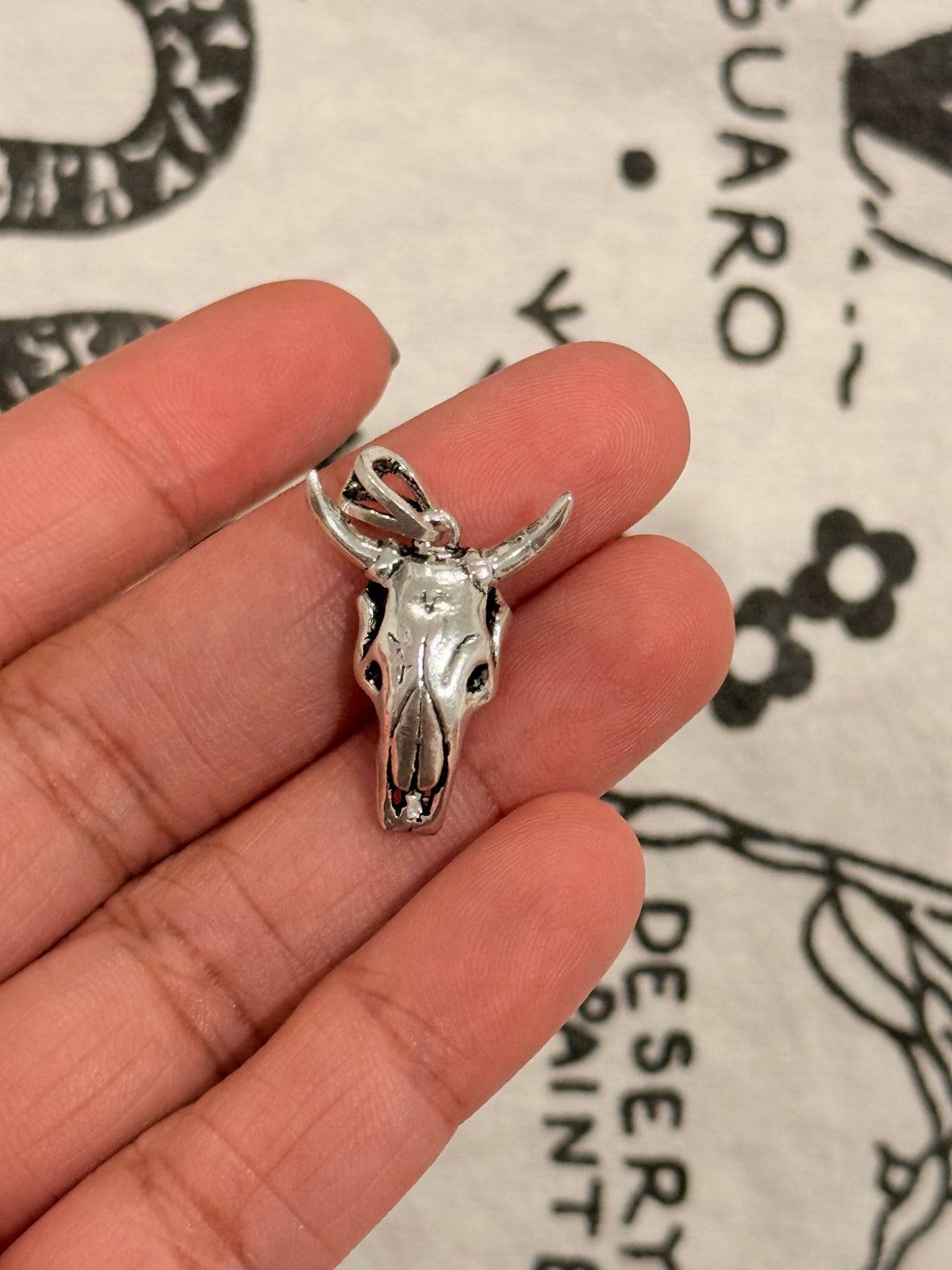925 Sterling Silver Skull Pendant