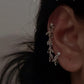 925 Sterling Silver Multi Tourmaline Dual Chain Connector Earrings