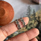 Timeless floral rose band pure silver toe ring