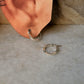 925 Sterling Silver Chunky Italian Laser Design Engraved Hoops