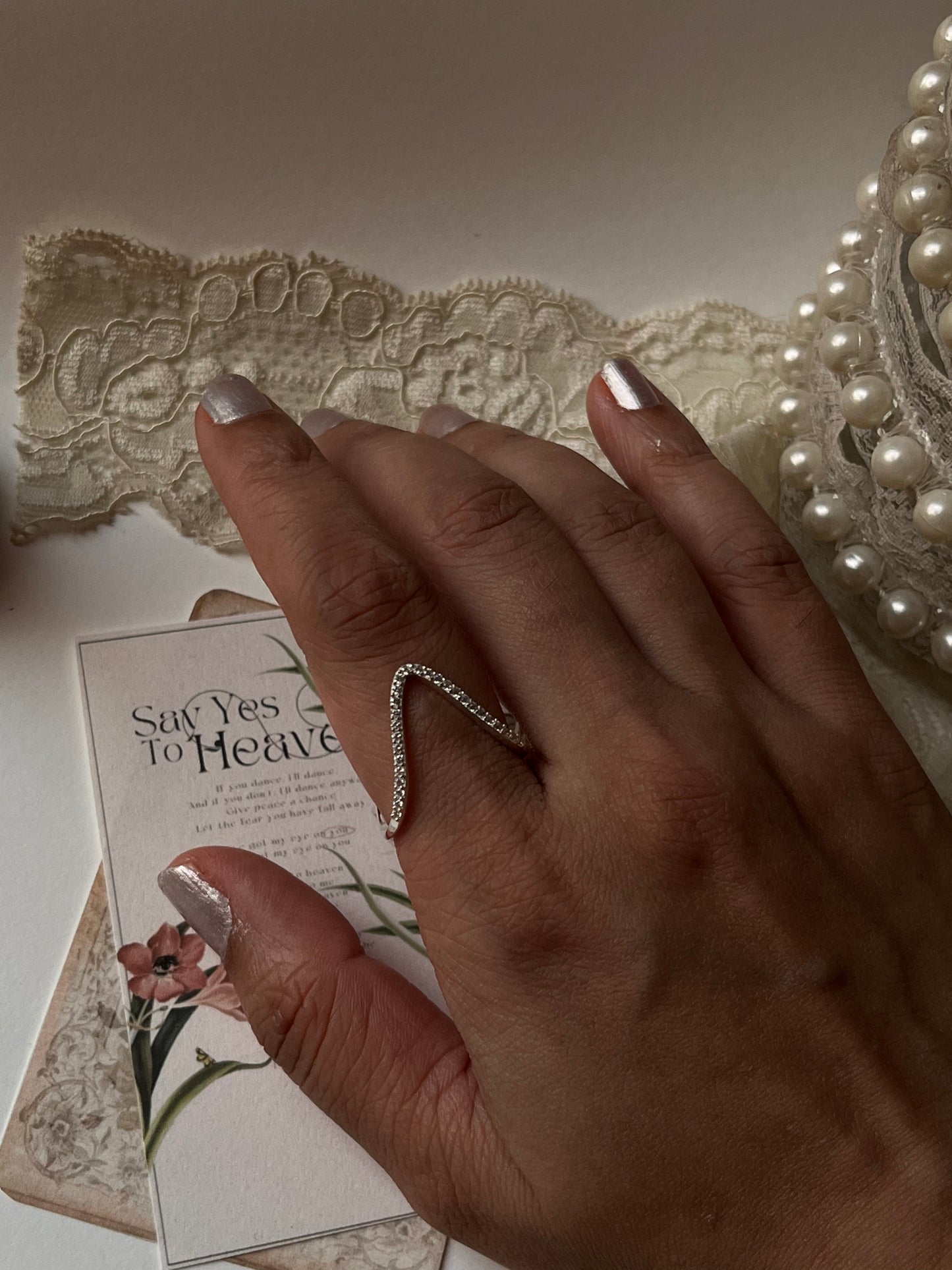 Vanki Cz Shiny Silver 925 Ring