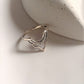 Handcrafted Boho Crown Silver Stack Ring