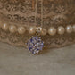925 Sterling Silver Tanzanite big Flower Statement Pendant