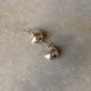 925 Sterling Silver Chunky Italian Dome Half Hoops Earrings
