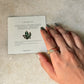 Natural Crystal Unakite Band Ring