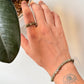 Natural Crystal Labradorite 4mm Stretchy Rings & Bracelet