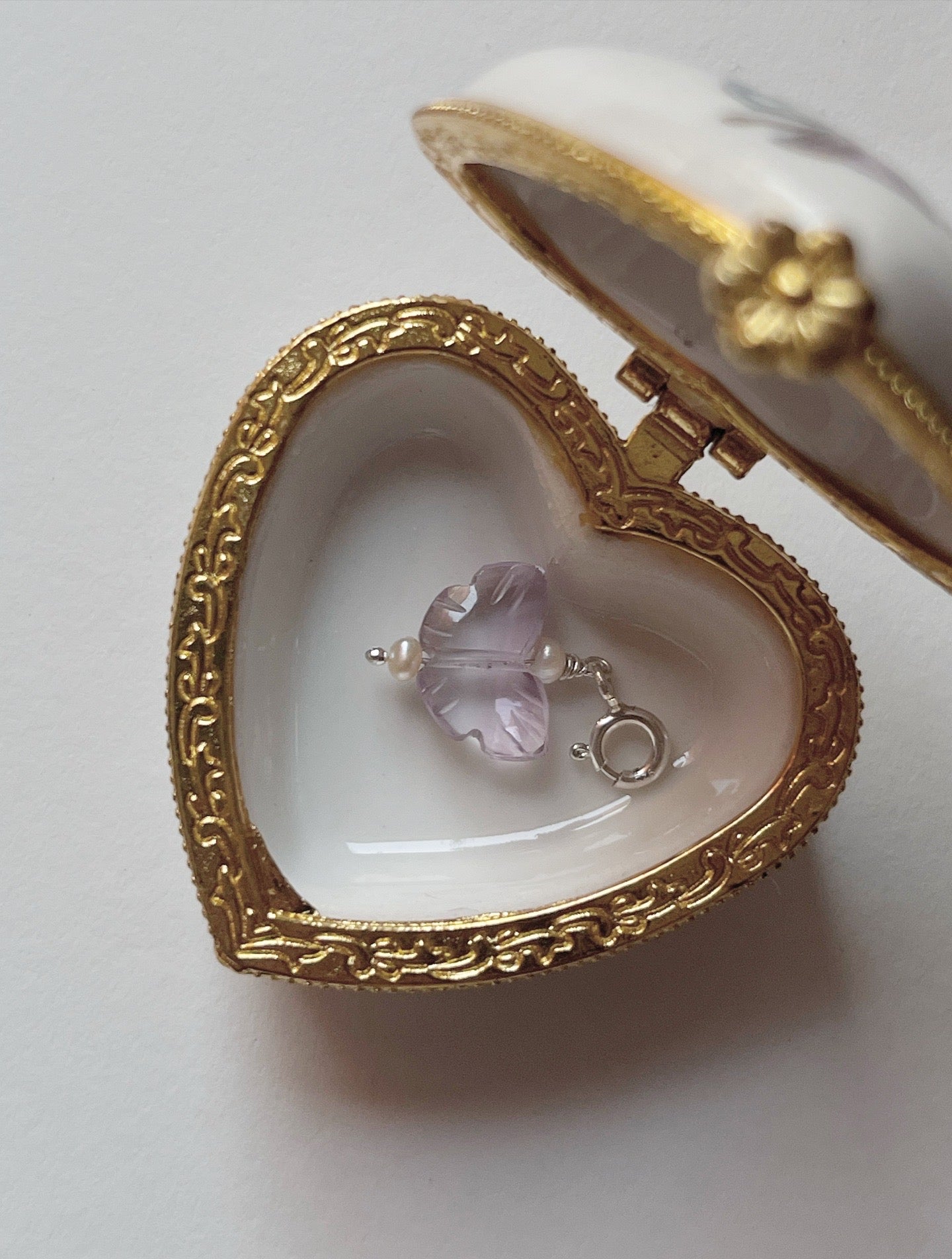 Amethyst Pearls Butterfly 925 Sterling Silver Charms