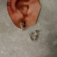 925 Sterling Silver Hill Tribe Molten Silver Beads Handcrafted Chunky Connector Studs