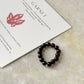 Natural Crystal Garnet 4mm Stretchy Rings