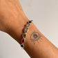 Adjustable Silver Kada with Seven Chakra Stones