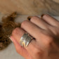 925 Sterling Silver Bohemian Hill Tribe Lavender Engraved Handcrafted Adjustable Ring