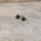 925 Sterling Silver South Screw Blue Cz Flower Studs