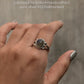 925 Sterling Silver Labradorite Oval Stone Ring