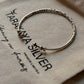 925 Sterling Silver Antique Hill Tribe Handcrafted Floral & Silver Beads Adjustable Kada