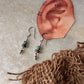 925 Sterling Silver Kingsman Turquoise Tribal Handcrafted Hook Earrings