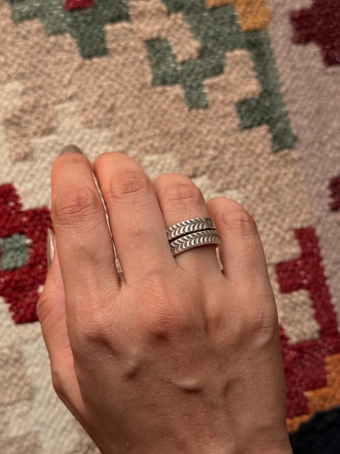 925 Sterling Silver Bohemian Hill Tribe Handcrafted Adjustable Ring