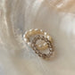 Natural Crystal Stretchy Smokey Quartz 3-4mm & Fresh Water Pearl Rings