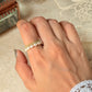 Natural Crystal Stretchy Fresh Water Pearl & Peridot Rings