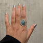 925 Sterling Silver Labradorite Pear Boho Statement Handcrafted Ring