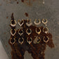 925 Sterling Silver Gold Vermeil Pink Cz Septum Clip ons