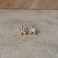 925 Sterling Silver Star Fish Statement Studs Earrings
