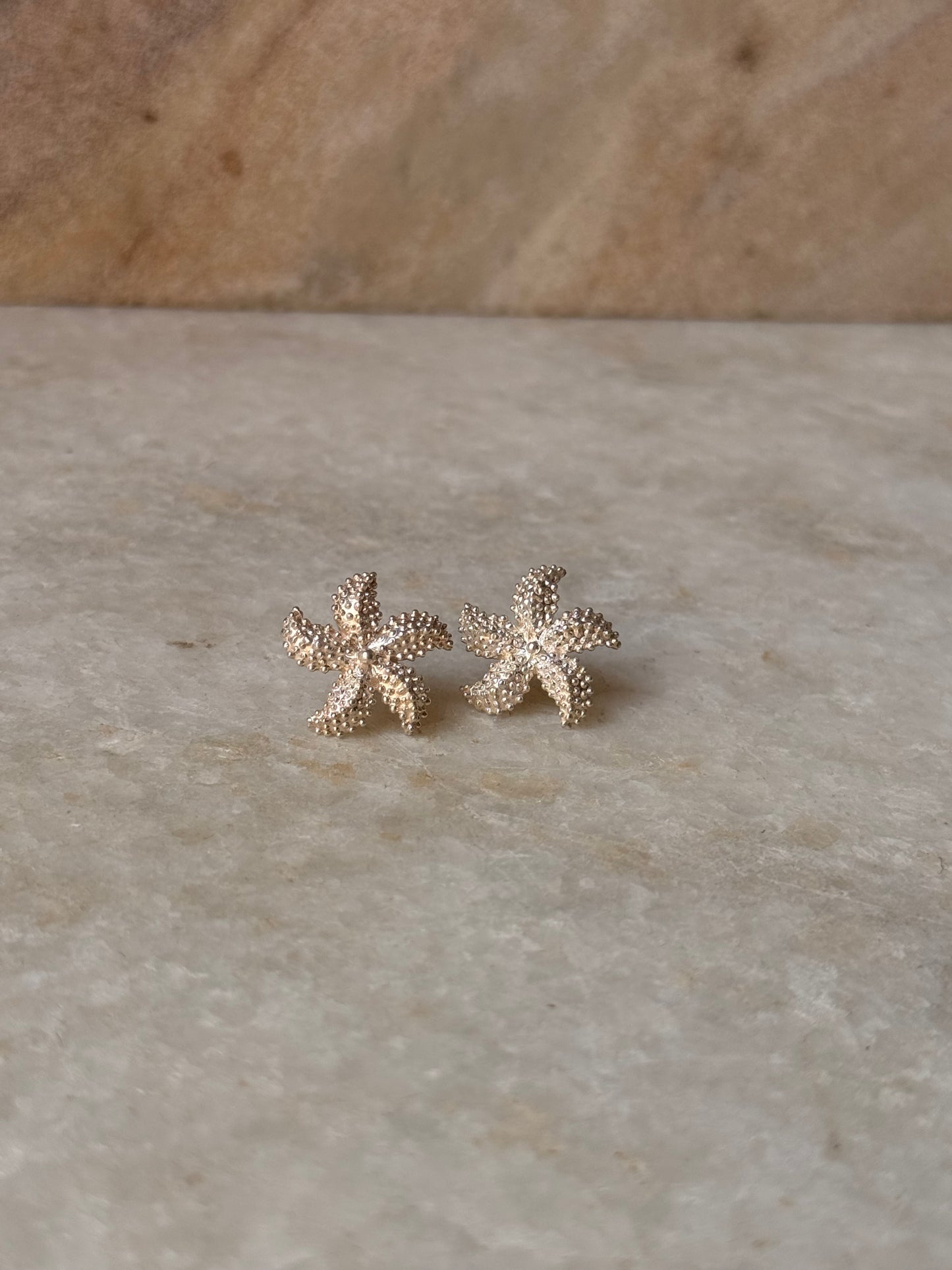 925 Sterling Silver Star Fish Statement Studs Earrings