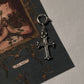 Vintage Italian Small Cross 925 Sterling Silver Pendant /Charm