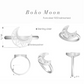 Boho Moon 925 Sterling Silver Ring