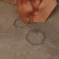 925 Sterling Silver Hexagon Plain Hoops