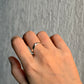 925 Sterling Silver V Hammered Adjustable Stackable Ring