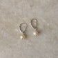 925 Sterling Silver Fresh Water Pearls Round Lever Back Earring