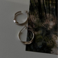 925 Silver Italian Twist Half Hoop Earrings