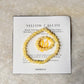 Natural Crystal Yellow Calcite 4mm Stretchy Rings & Bracelet