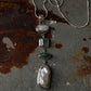 925 Sterling Silver Baroque Pearls, Aqua Chalcedony, Faux Turquoise Statement Handcrafted One of a Kind Pendant
