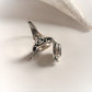 Timeless Black Onyx Vintage Storage Ring in Silver