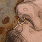 925 Sterling Silver Gold Vermeil Pink Cz Septum Clip ons