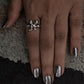 Sterling Silver Molten Drip Ring for a Bold, Modern Look