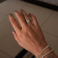 925 Sterling Silver Wire Wrap Heart Handcrafted Thick Band Ring