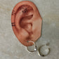 925 Sterling Silver Italian Twist Half Hoops