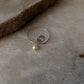 925 Sterling Silver Fresh Water Pearl Spiral Wire Wrapped Adjustable Handcrafted Dainty Ring