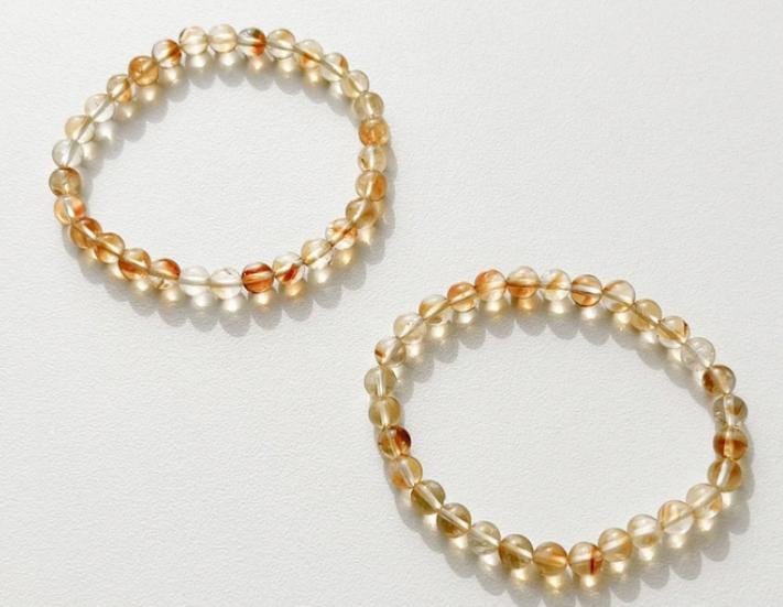 Citrine Natural Crystal Bracelet 8MM