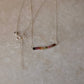 925 Sterling Silver Multi Tourmaline Box Faceted Handcrafted Necklace
