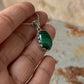 925 Sterling Silver Malachite Oval Vintage Motif Handcrafted Pendant