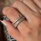 925 Sterling Silver Bohemian Hill Tribe Earth Song Spiral Handcrafted Adjustable Ring