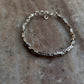 Bohemian Square Beads Handcrafted Stackable Sterling Silver 925 Bracelet