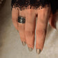 925 Sterling Silver Draped Textured Band Ring